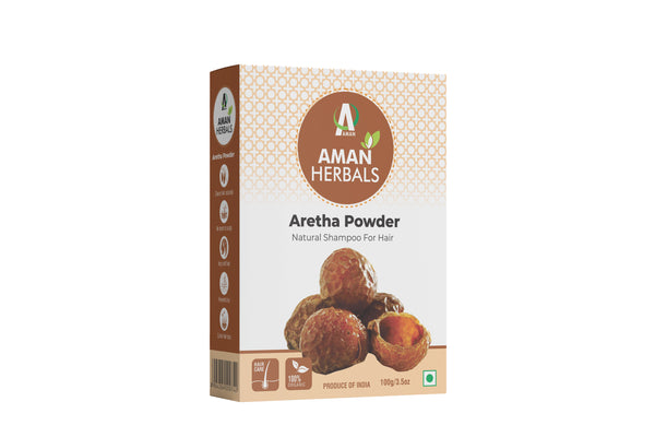 100% Pure and Organic Natural Reetha (Aretha) Powder for Hair Growth